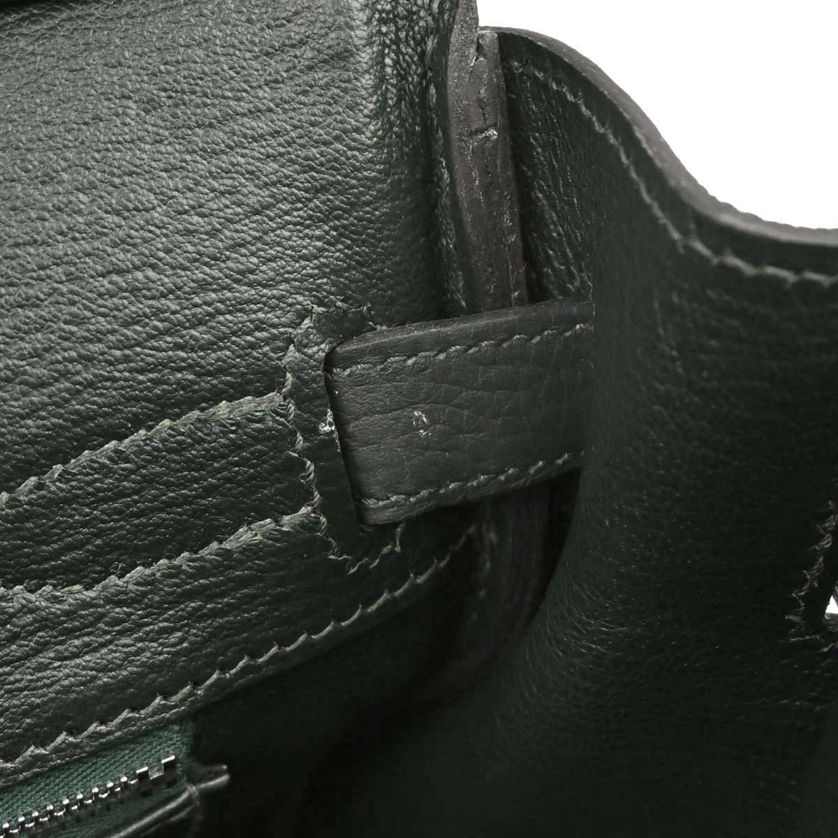 Hermes Vert Fonce Togo Birkin 30 Handbag