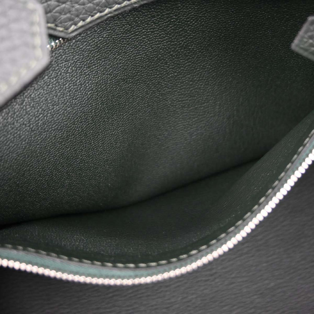Hermes Vert Fonce Togo Birkin 30 Handbag
