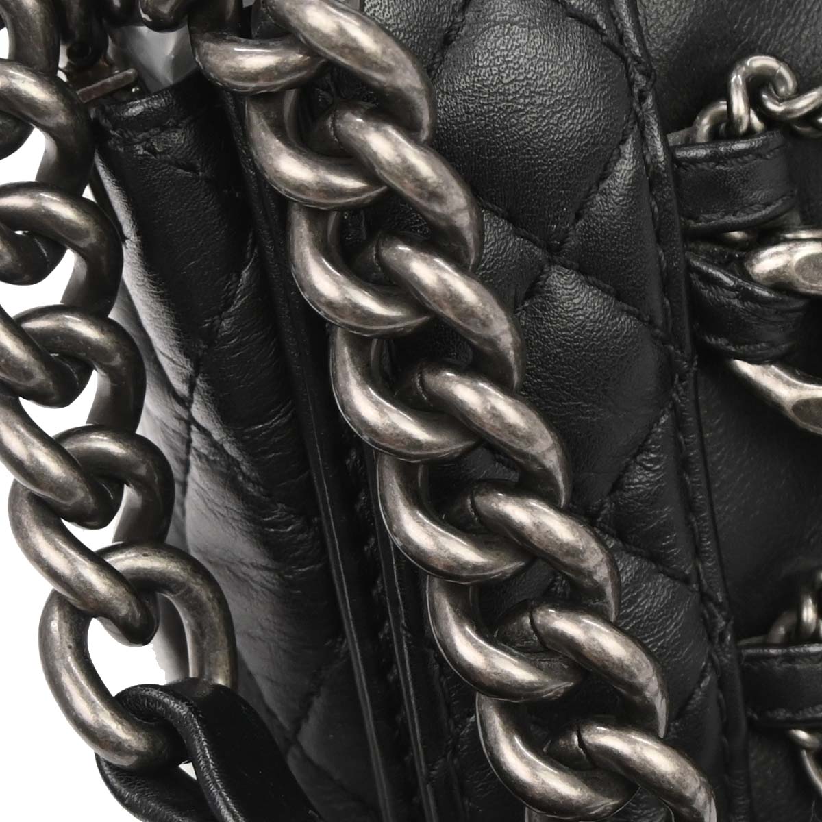 Boy Reverso Chanel Black Lambskin Medium Shoulder Bag