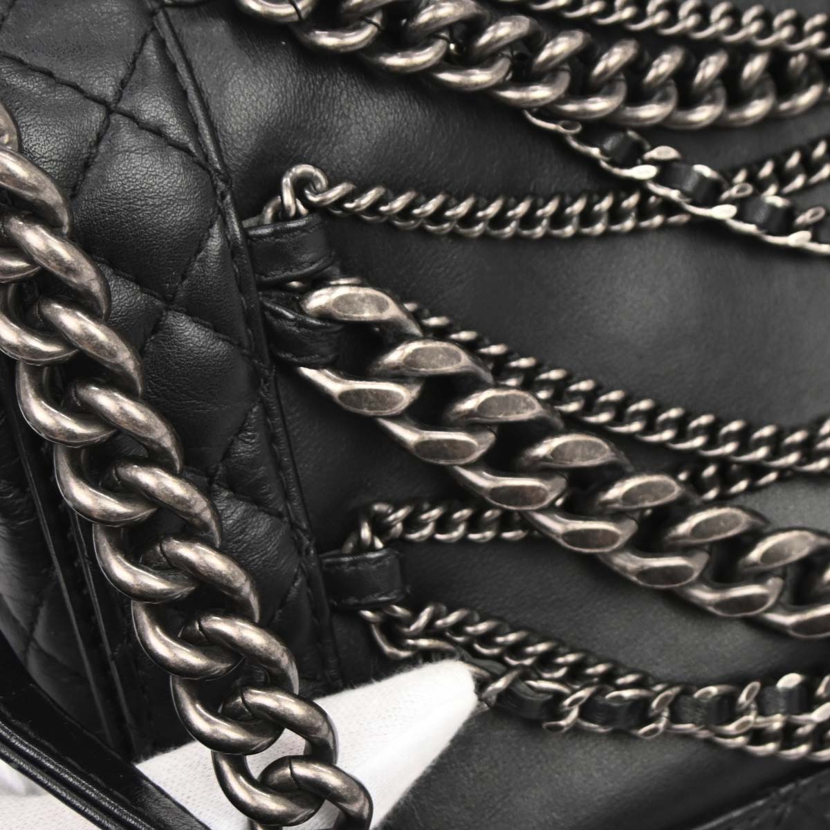Boy Reverso Chanel Black Lambskin Medium Shoulder Bag