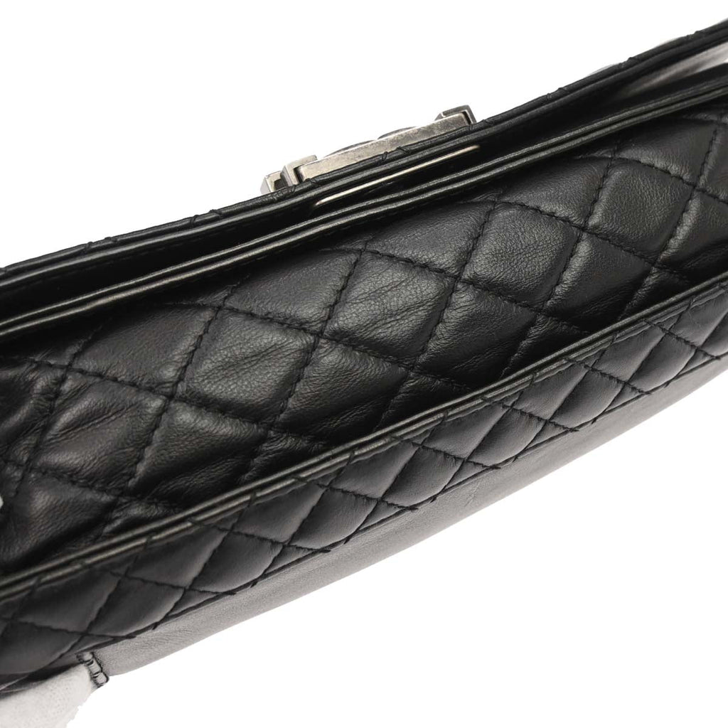 Boy Reverso Chanel Black Lambskin Medium Shoulder Bag
