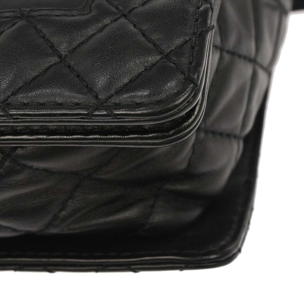 Boy Reverso Chanel Black Lambskin Medium Shoulder Bag
