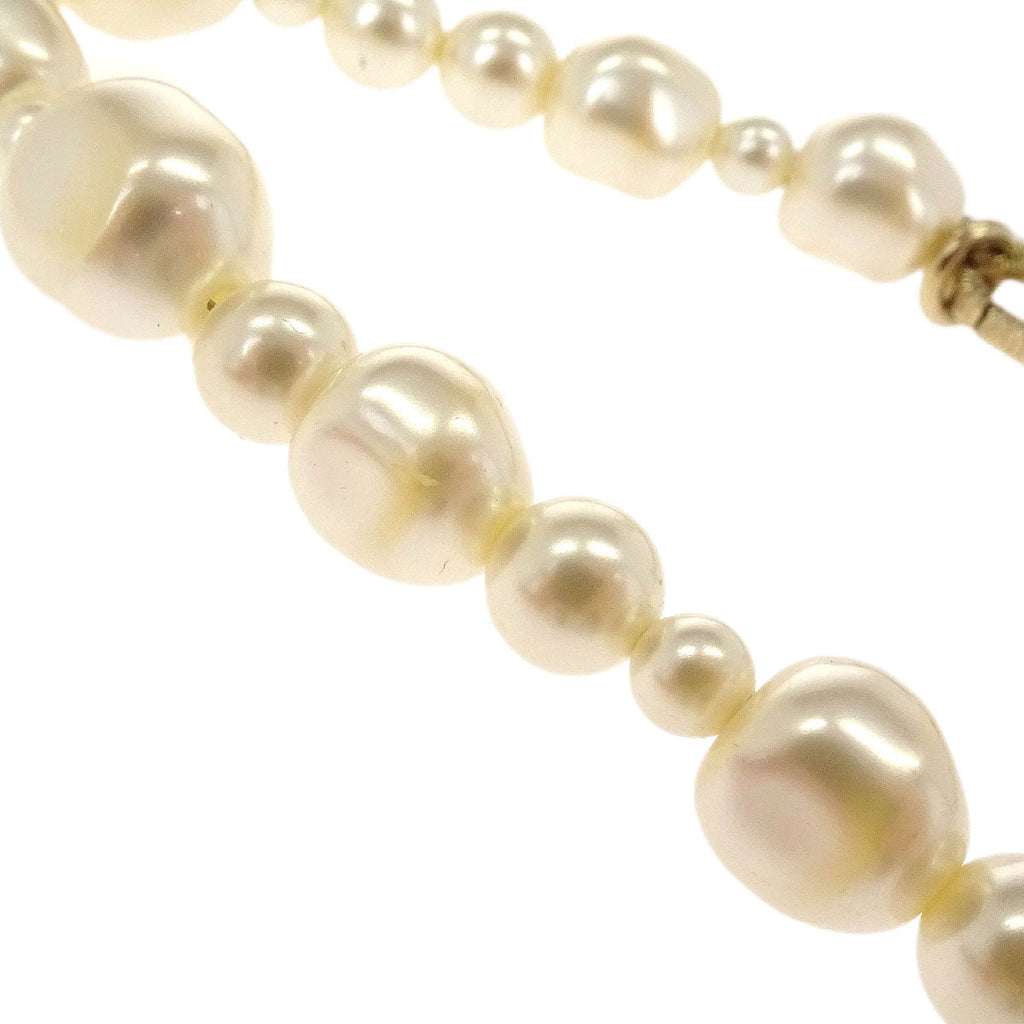 Chanel Chain Necklace Gold Costume Pearl 12C