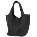 Hermes Black Taurillon Clemence Picotin Lock 22 MM Handbag
