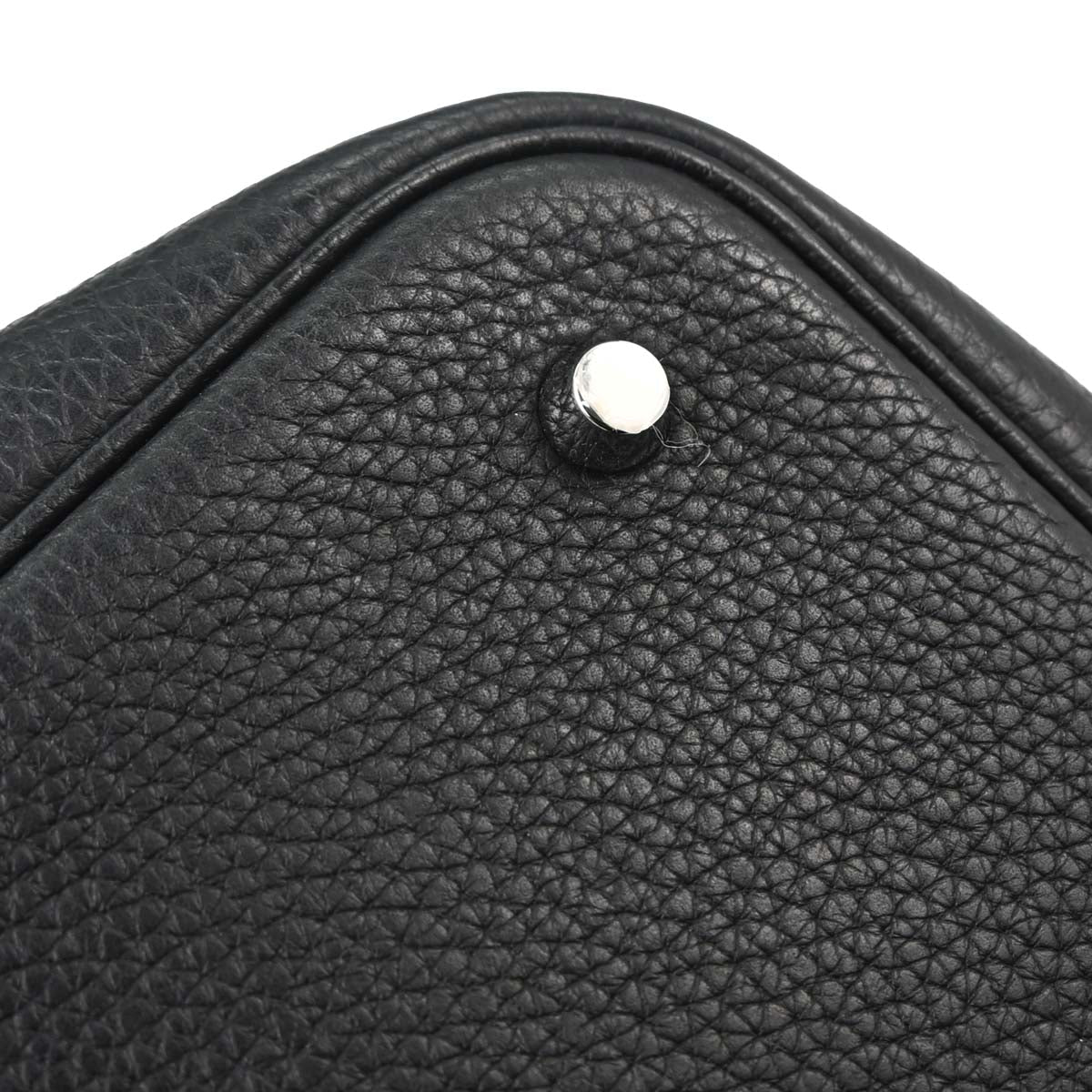 Hermes Black Taurillon Clemence Picotin Lock 22 MM Handbag