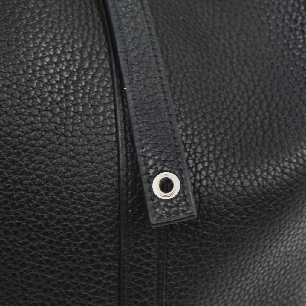 Hermes Black Taurillon Clemence Picotin Lock 22 MM Handbag