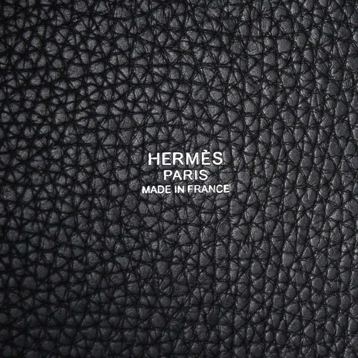 Hermes Black Taurillon Clemence Picotin Lock 22 MM Handbag