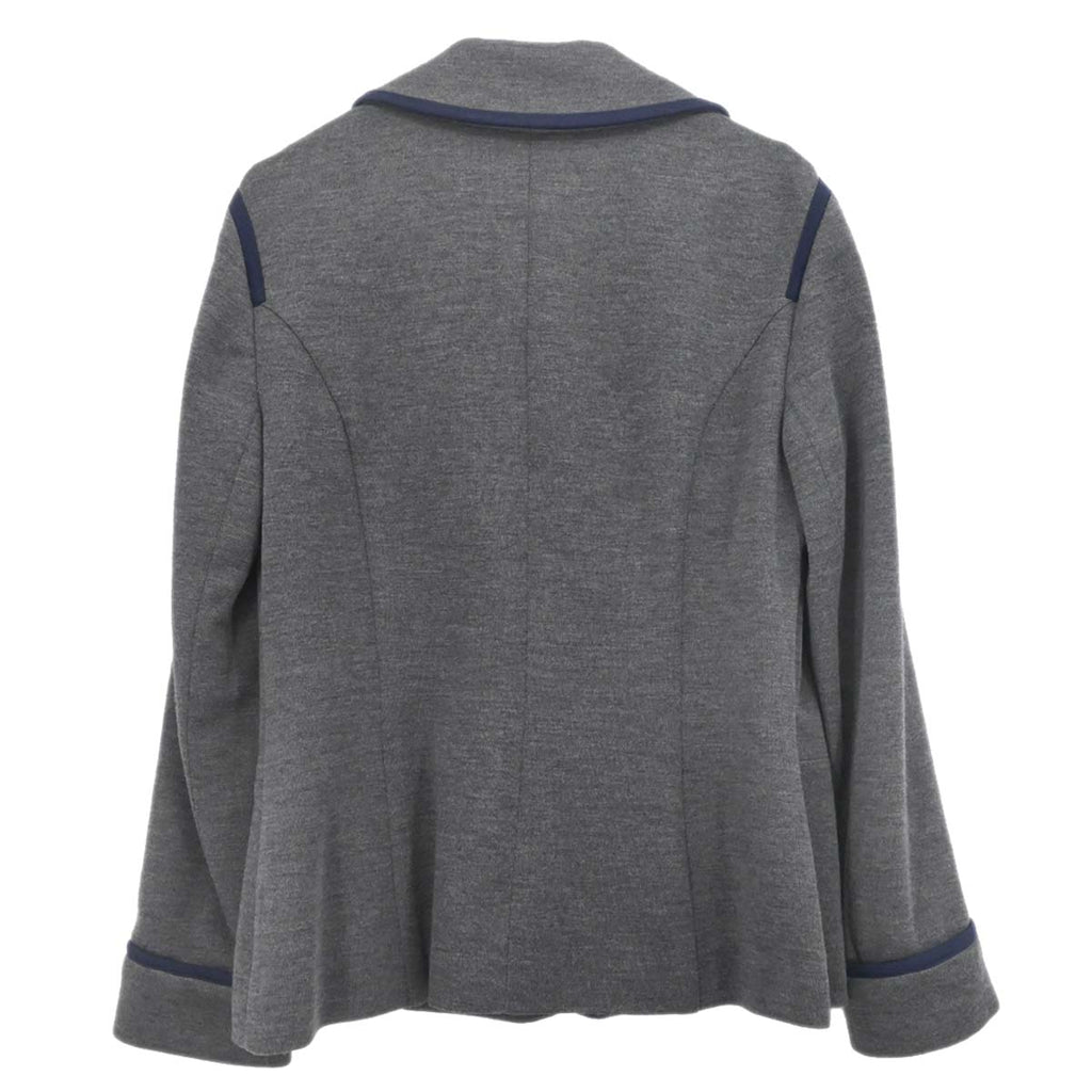 Chanel 2010 Single Breasted Jacket Gray #44