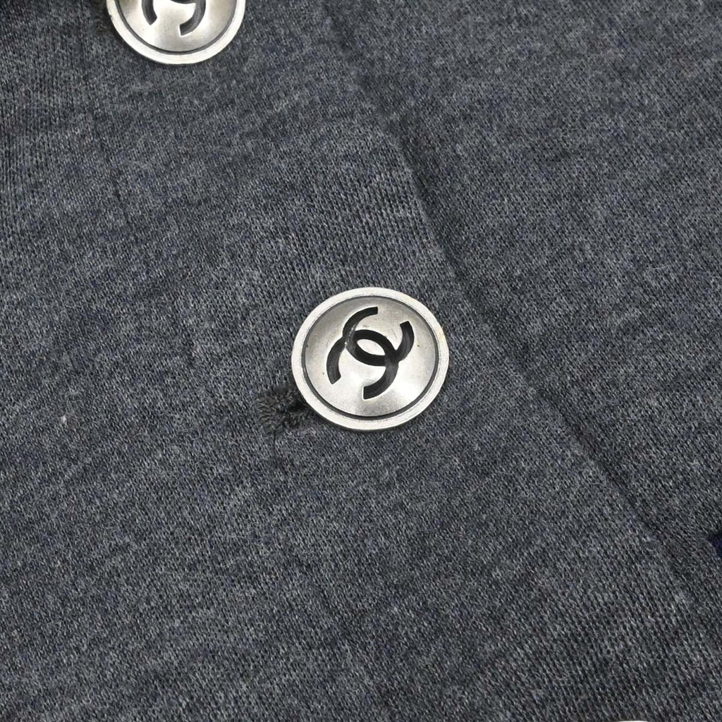 Chanel 2010 Single Breasted Jacket Gray #44