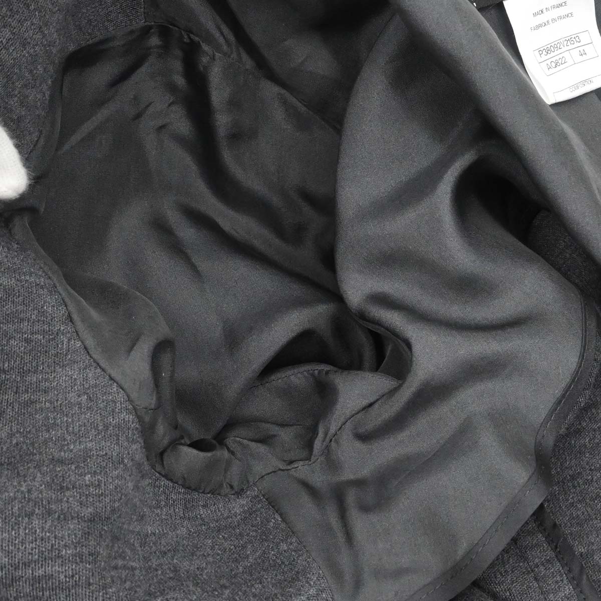Chanel 2010 Single Breasted Jacket Gray #44