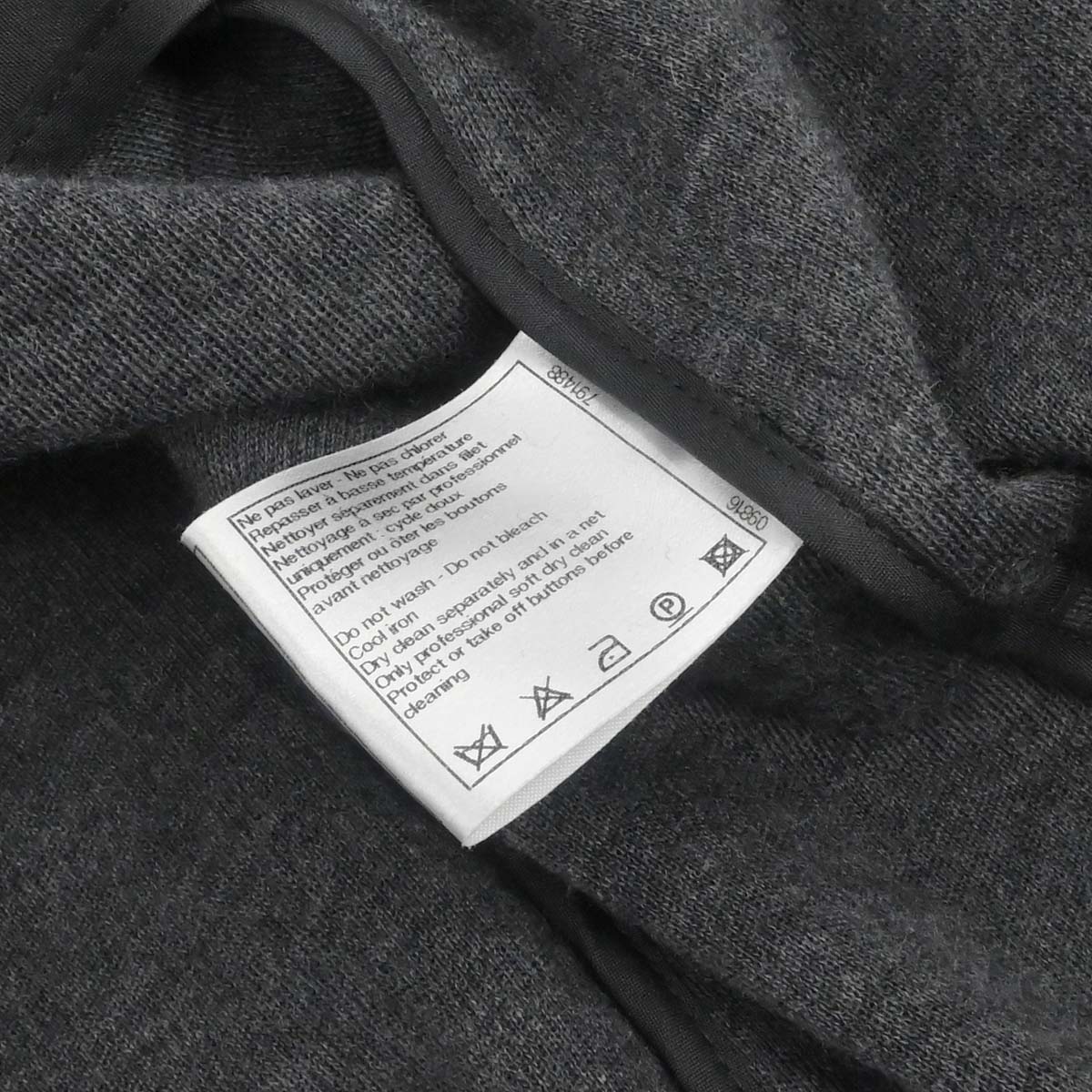 Chanel 2010 Single Breasted Jacket Gray #44