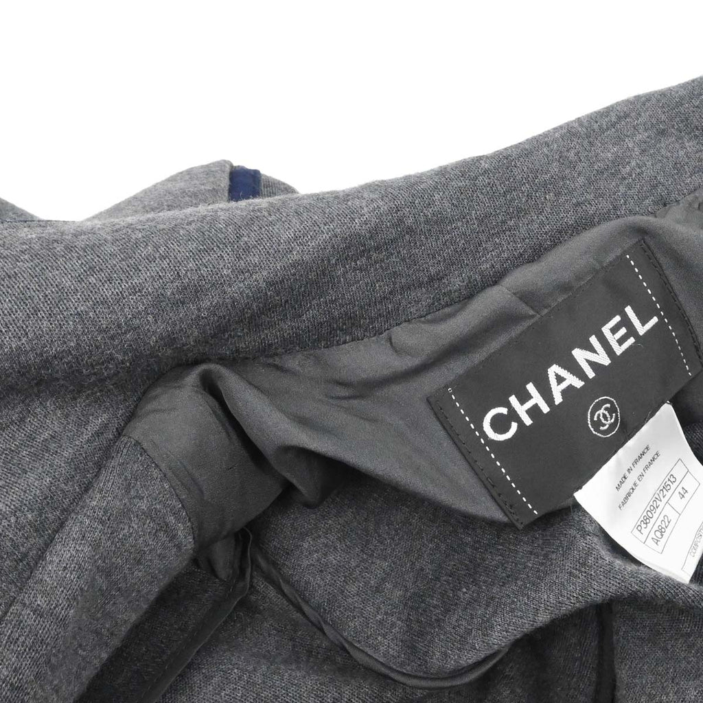 Chanel 2010 Single Breasted Jacket Gray #44