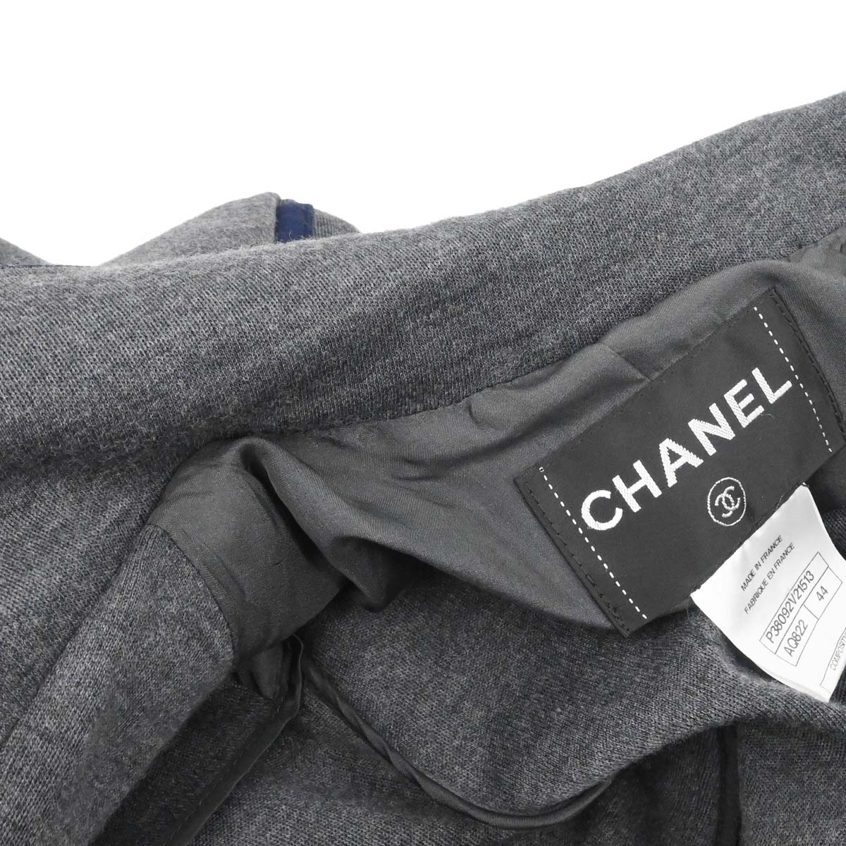Chanel 2010 Single Breasted Jacket Gray #44