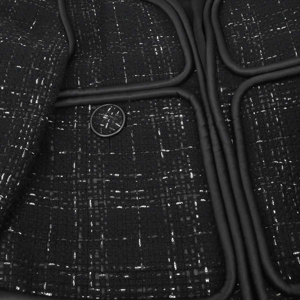 Chanel 2015-2016 Collarless Jacket Black #38