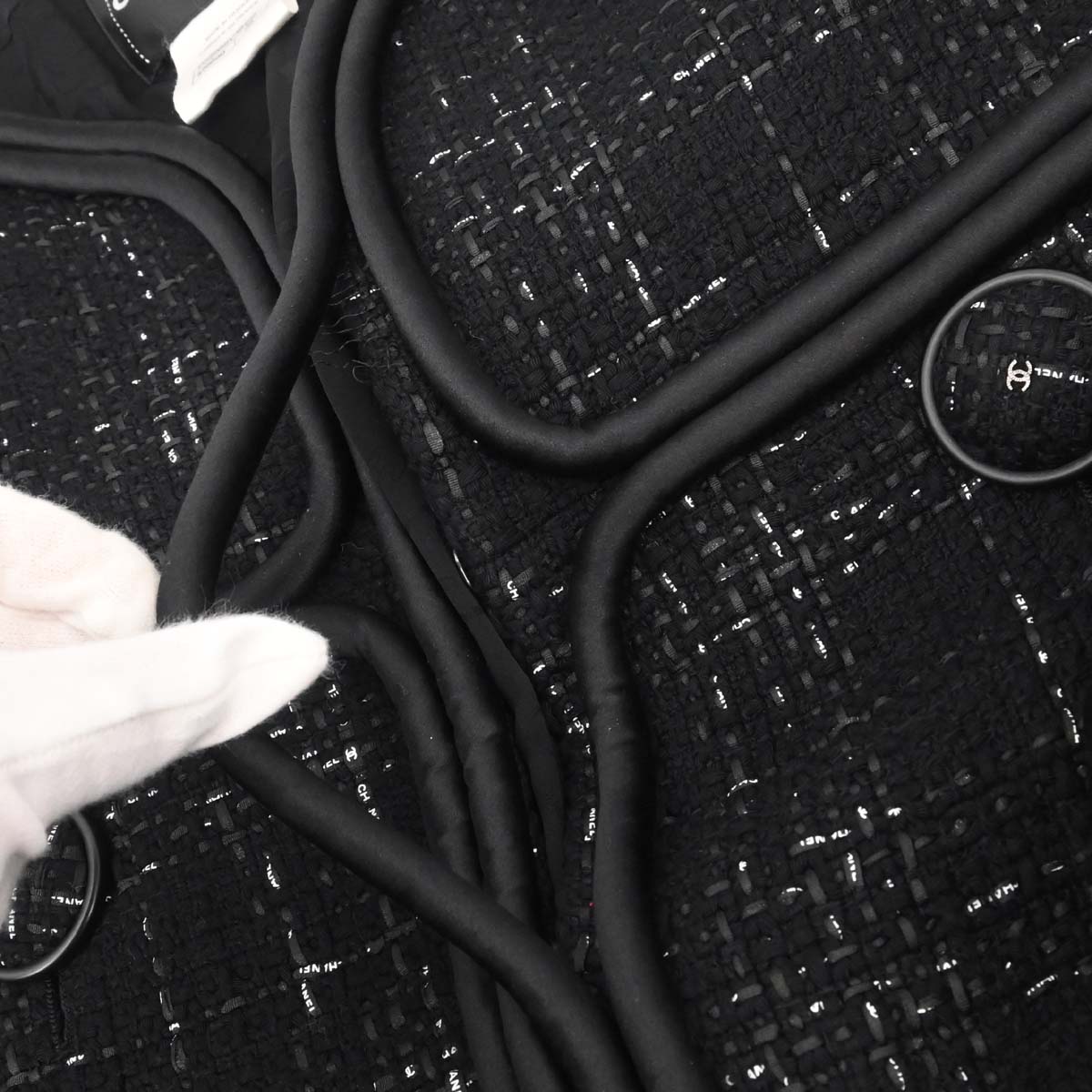 Chanel 2015-2016 Collarless Jacket Black #38