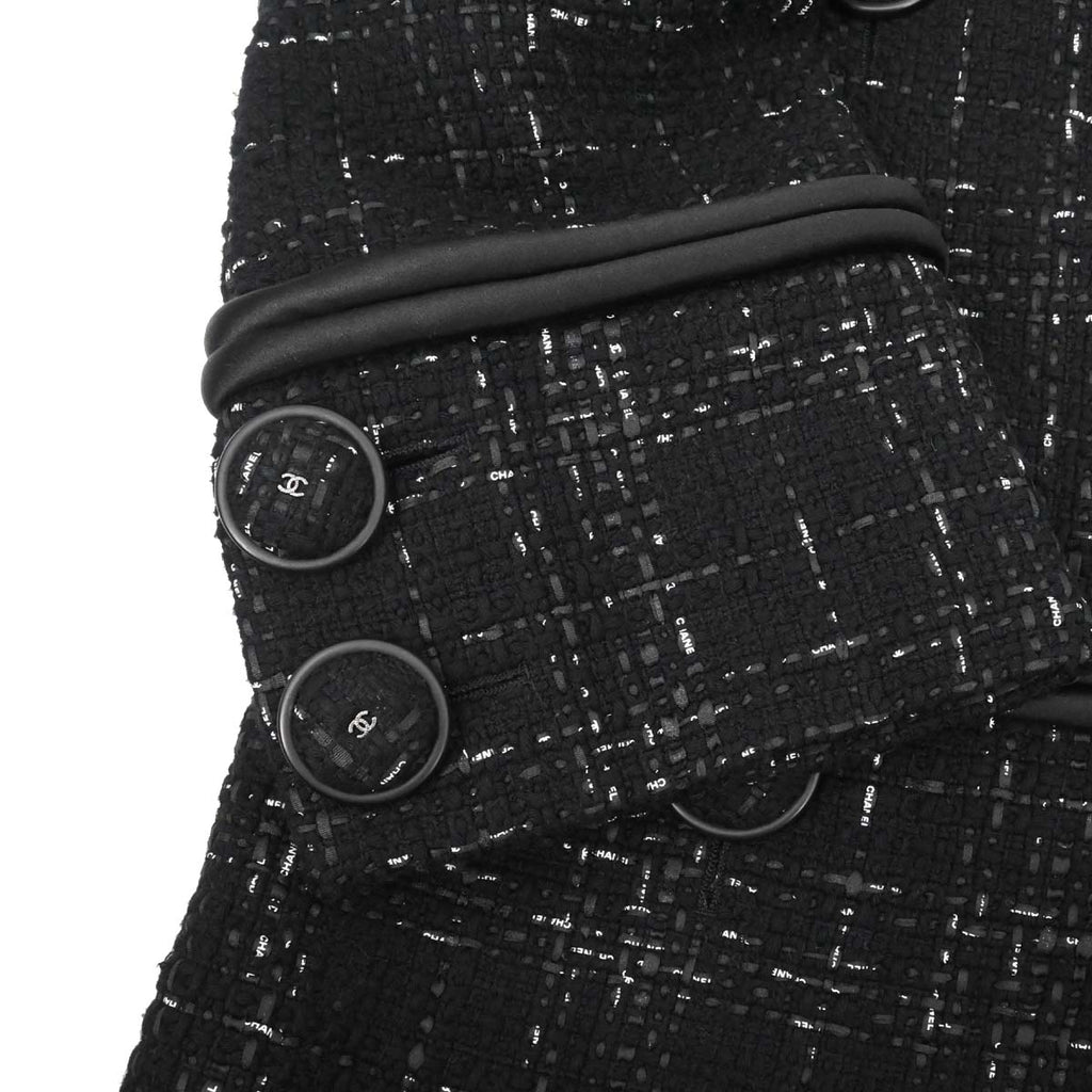 Chanel 2015-2016 Collarless Jacket Black #38