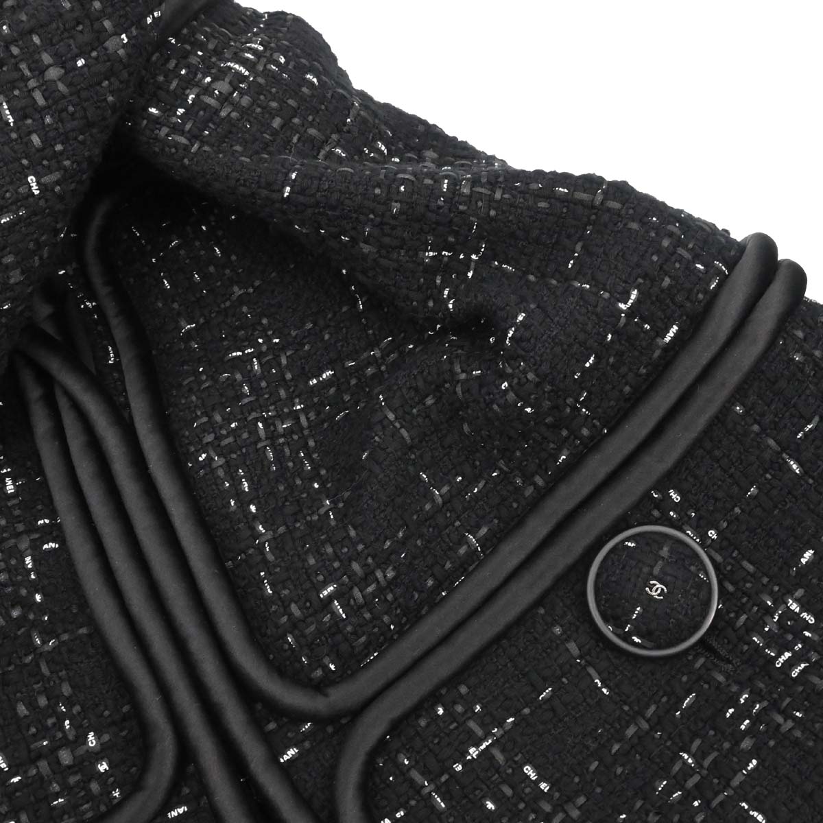 Chanel 2015-2016 Collarless Jacket Black #38