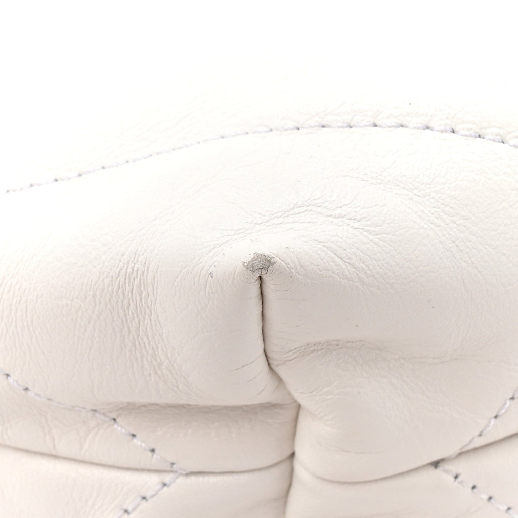 Chanel Shiny Calfskin Quilted Small Chanel 22 White