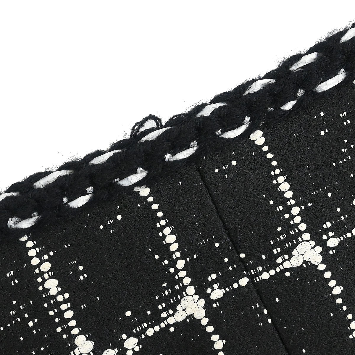 Chanel 2014 Setup Suit Jacket Skirt Tweed Black #36 #38