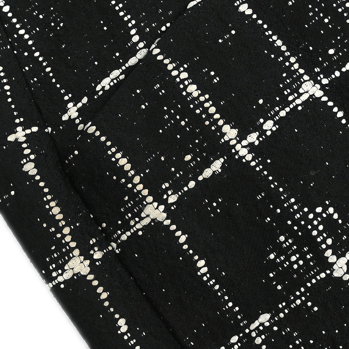 Chanel 2014 Setup Suit Jacket Skirt Tweed Black #36 #38