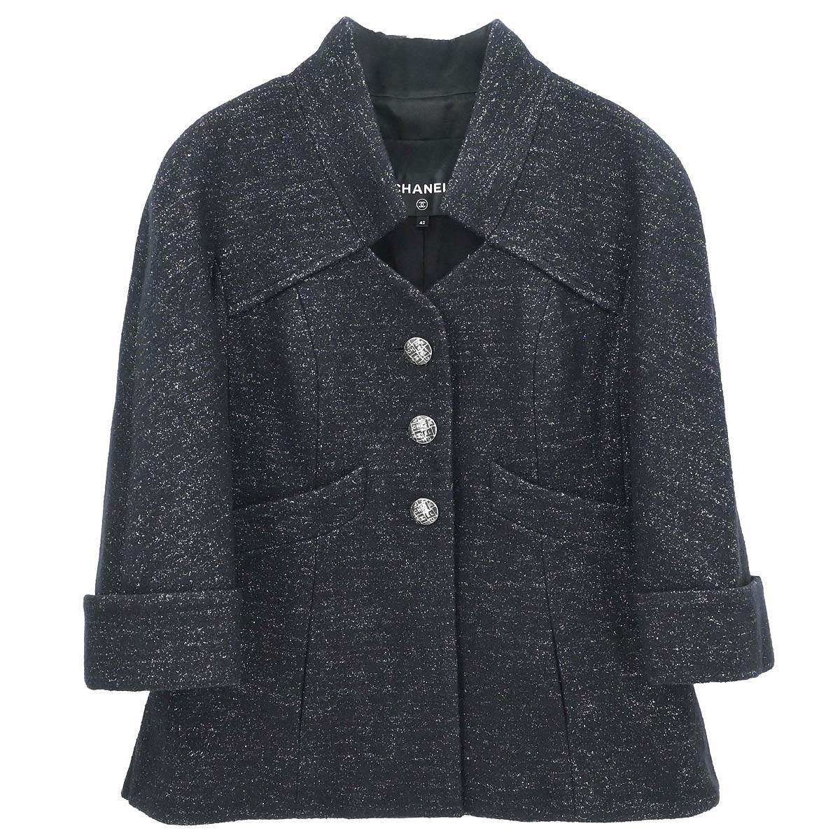 Chanel 2018 Single Breasted Jacket Black #42