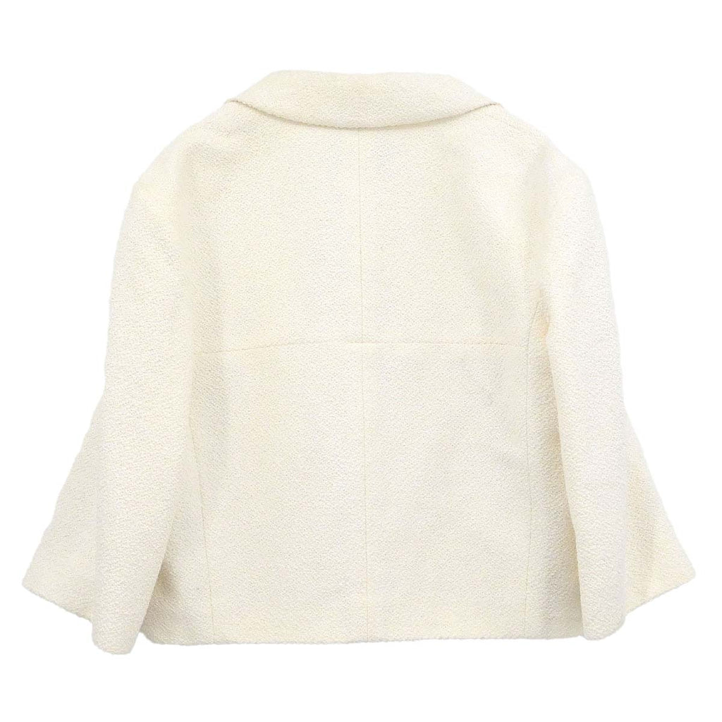 Chanel 2012 Single Breasted Jacket White #42