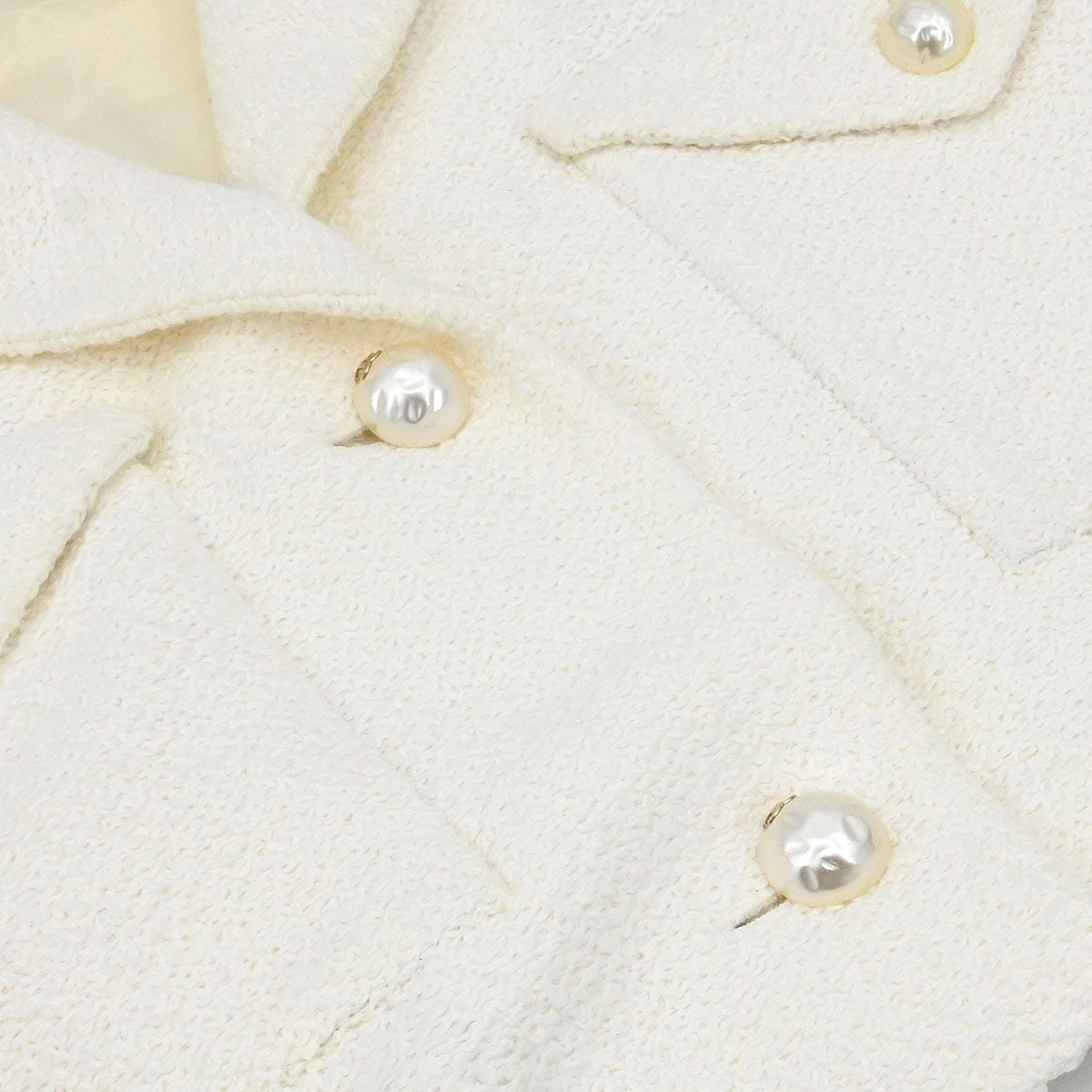 Chanel 2012 Single Breasted Jacket White #42