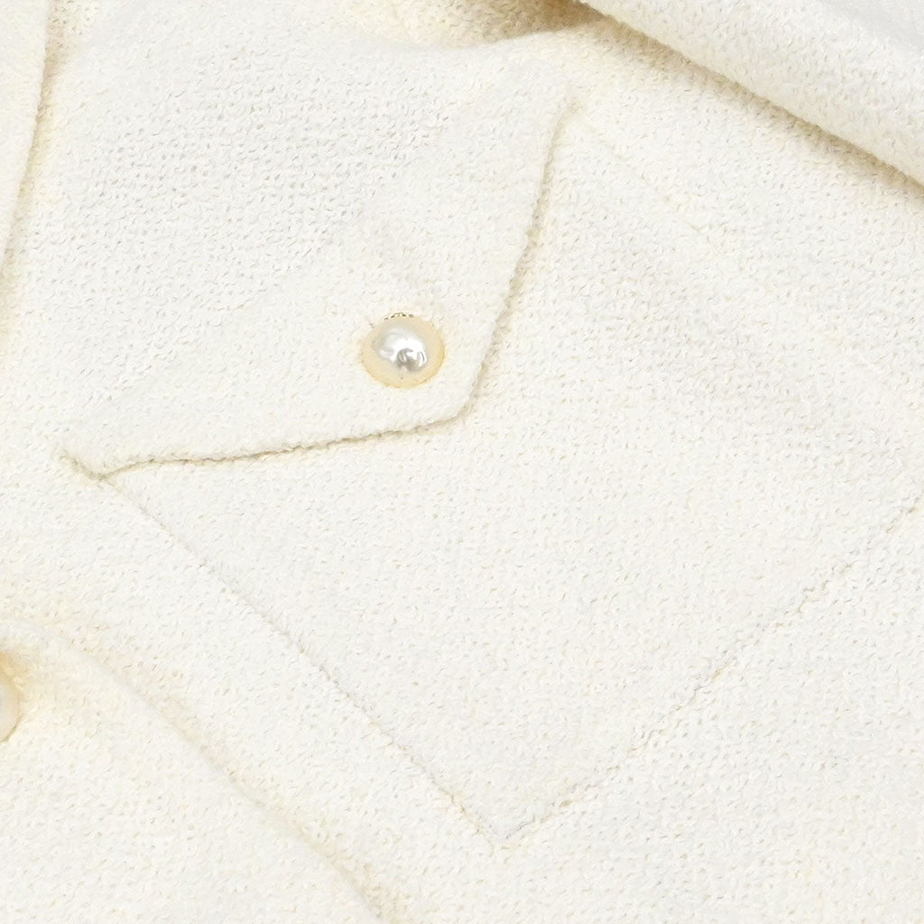Chanel 2012 Single Breasted Jacket White #42