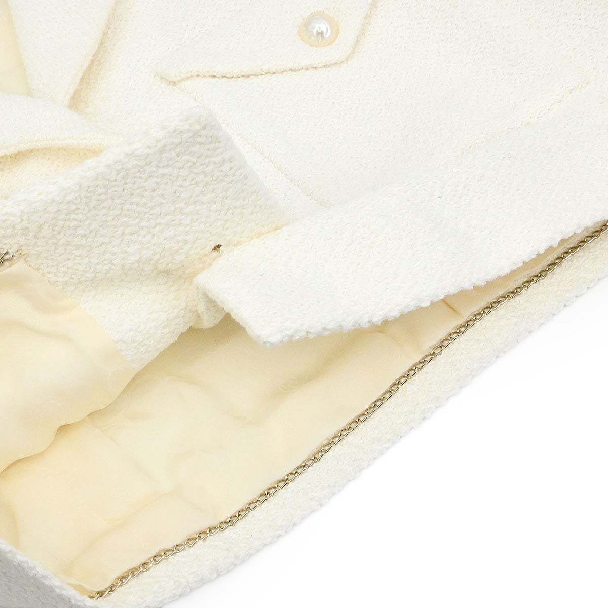 Chanel 2012 Single Breasted Jacket White #42