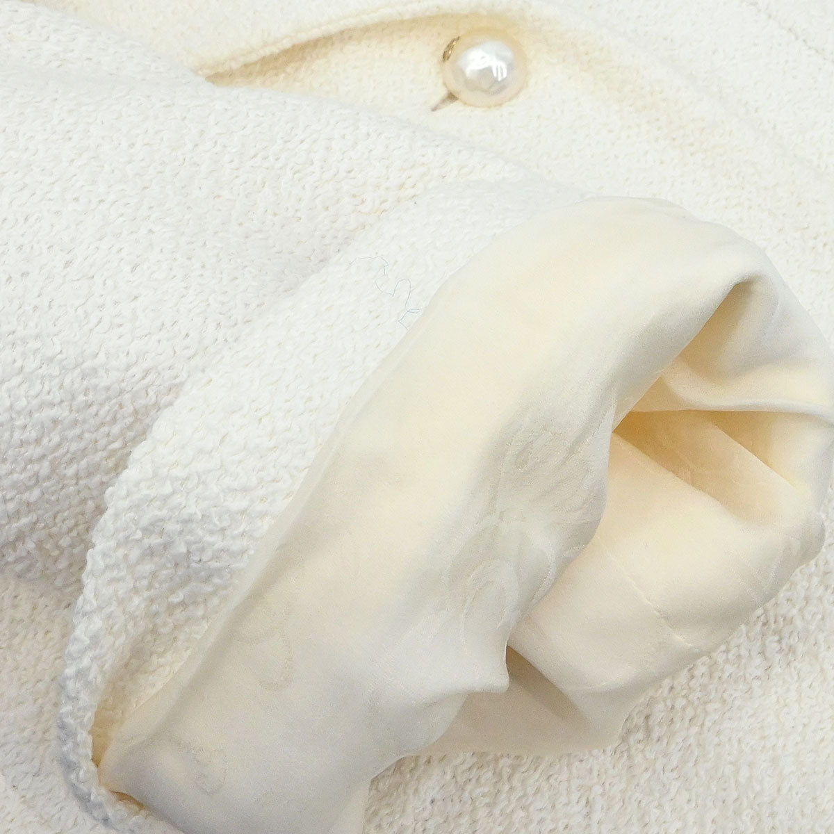 Chanel 2012 Single Breasted Jacket White #42