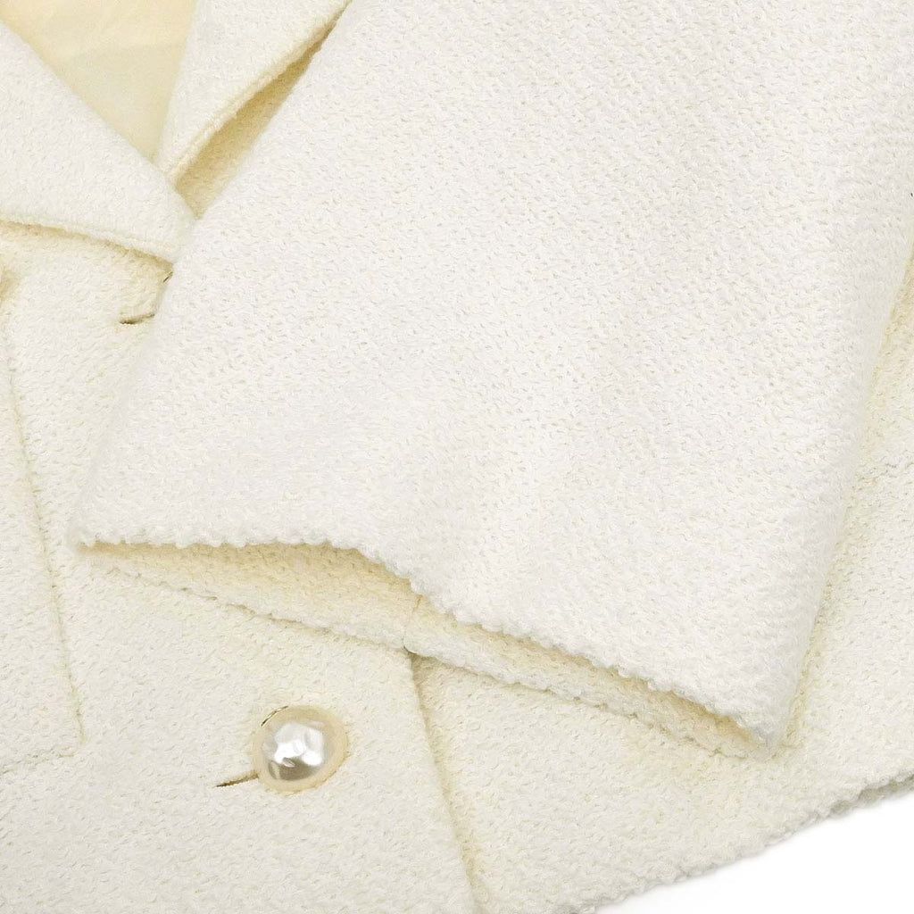 Chanel 2012 Single Breasted Jacket White #42
