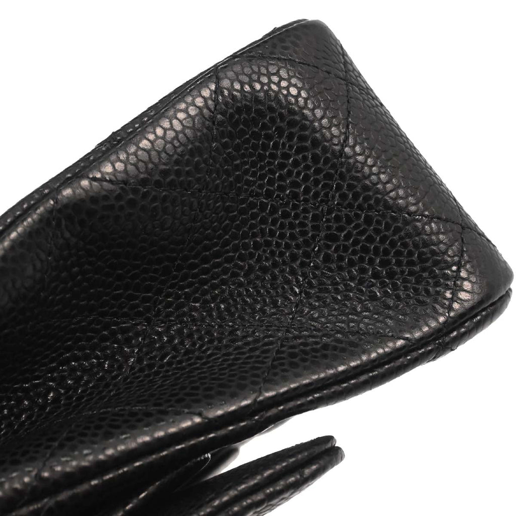 Chanel Black Caviar Medium Classic Double Flap Shoulder Bag