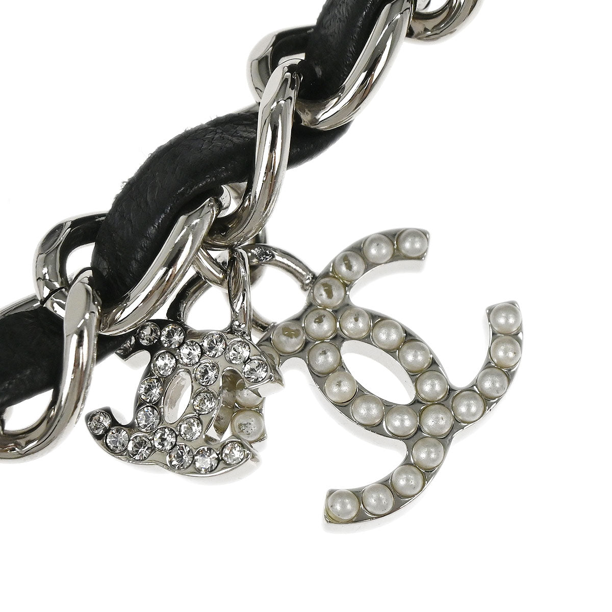 Chanel 2014 Black Lambskin Valentine Charm Flap Shoulder Bag