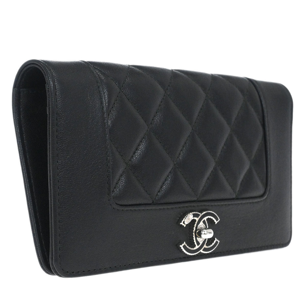 Chanel Black Calfskin Wallet