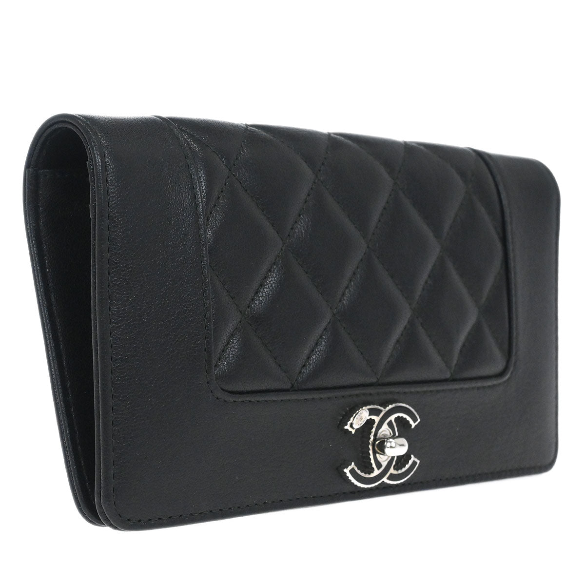 Chanel Black Calfskin Wallet