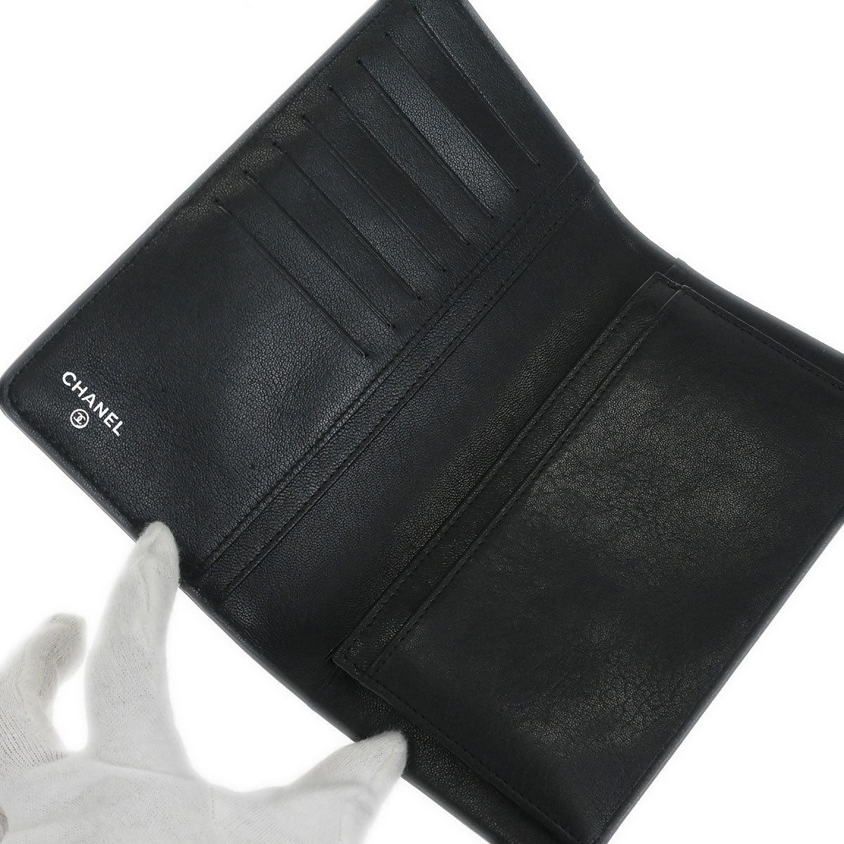 Chanel Black Calfskin Wallet