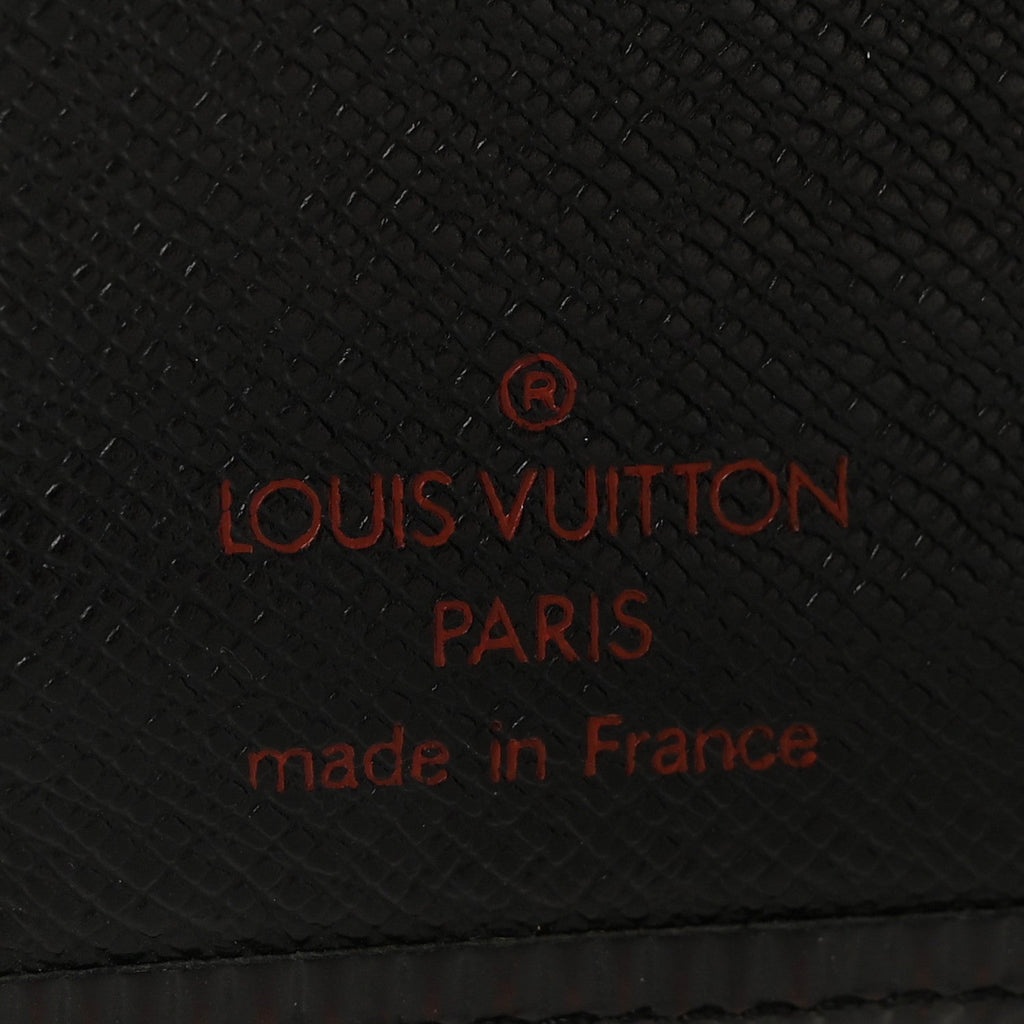 Louis Vuitton Epi Viennois Continental French Purse Wallet Black