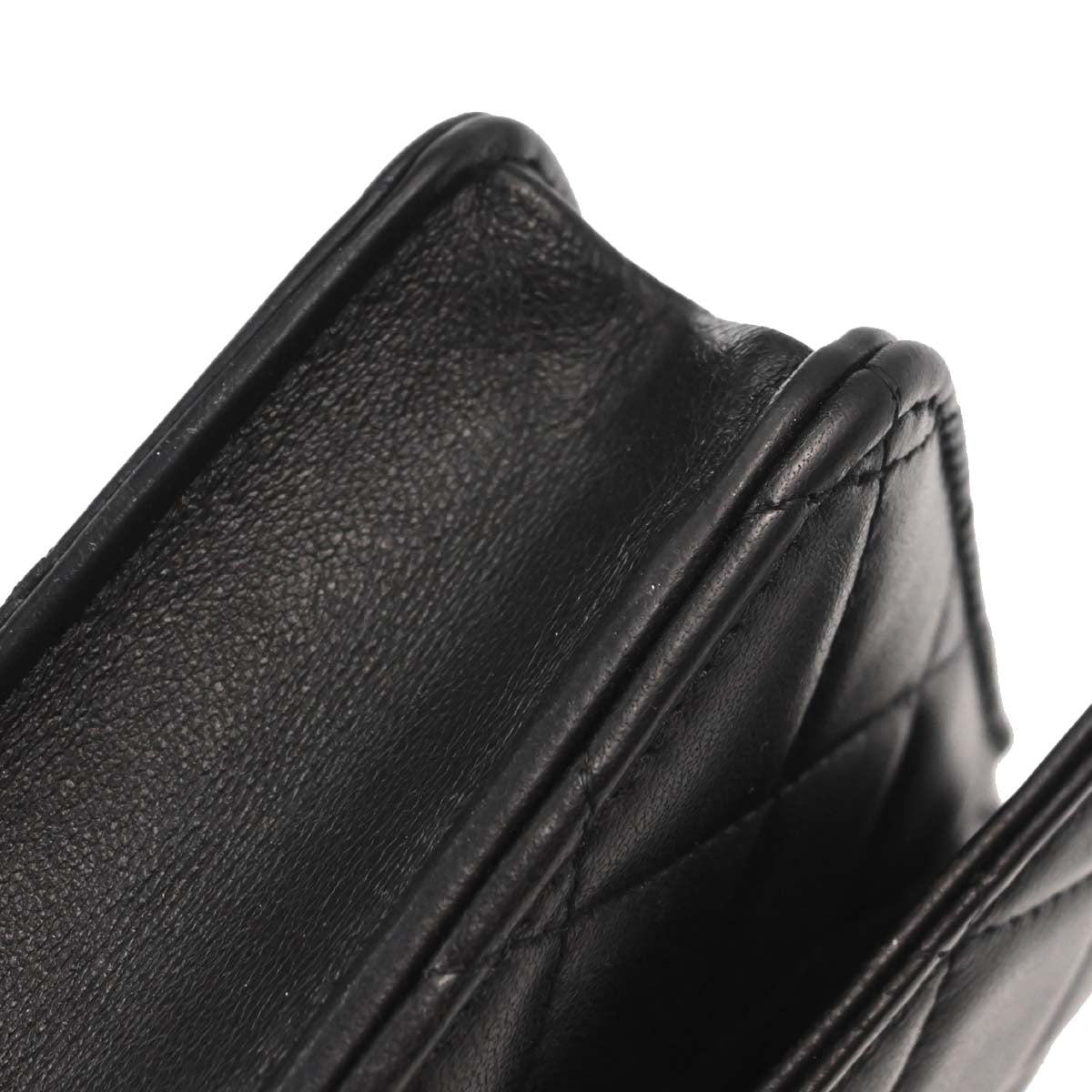 Chanel Black Lambskin Classic WOC Wallet on Chain Bag