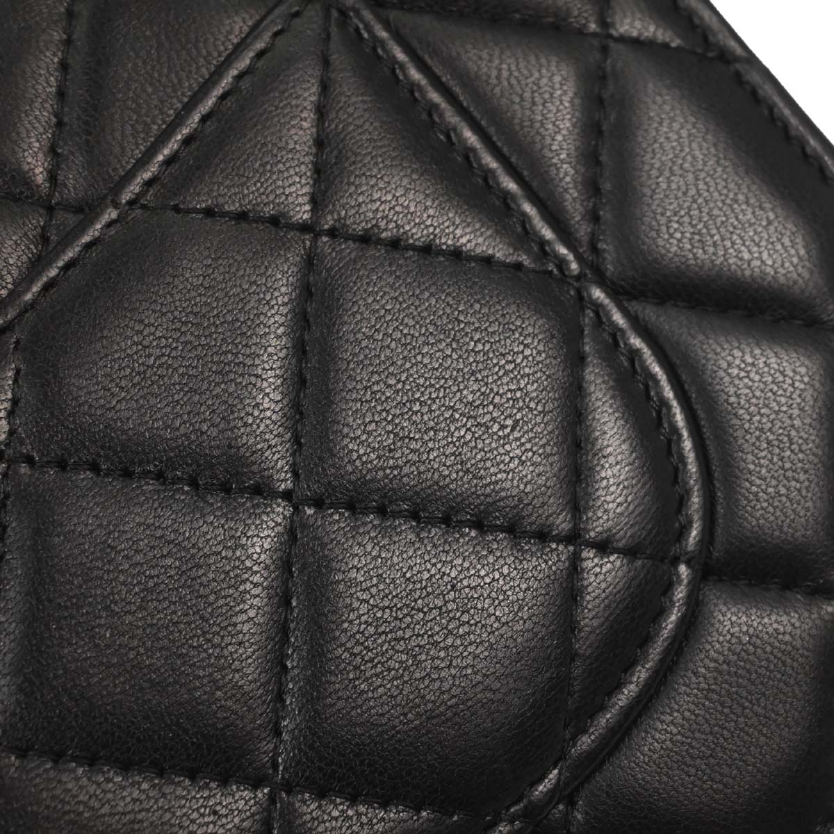 Chanel Black Lambskin Classic WOC Wallet on Chain Bag