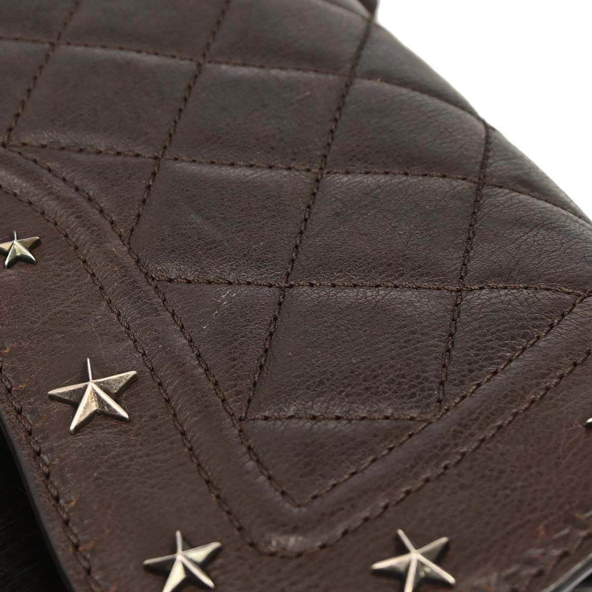 Chanel 2014 Brown Calfskin Pony Hair Paris-Dallas Saddle Shoulder Bag