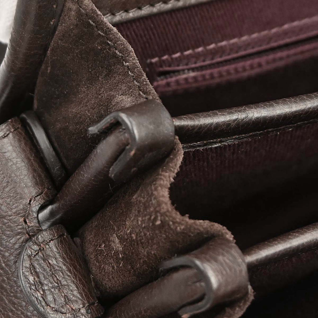 Chanel 2014 Brown Calfskin Pony Hair Paris-Dallas Saddle Shoulder Bag