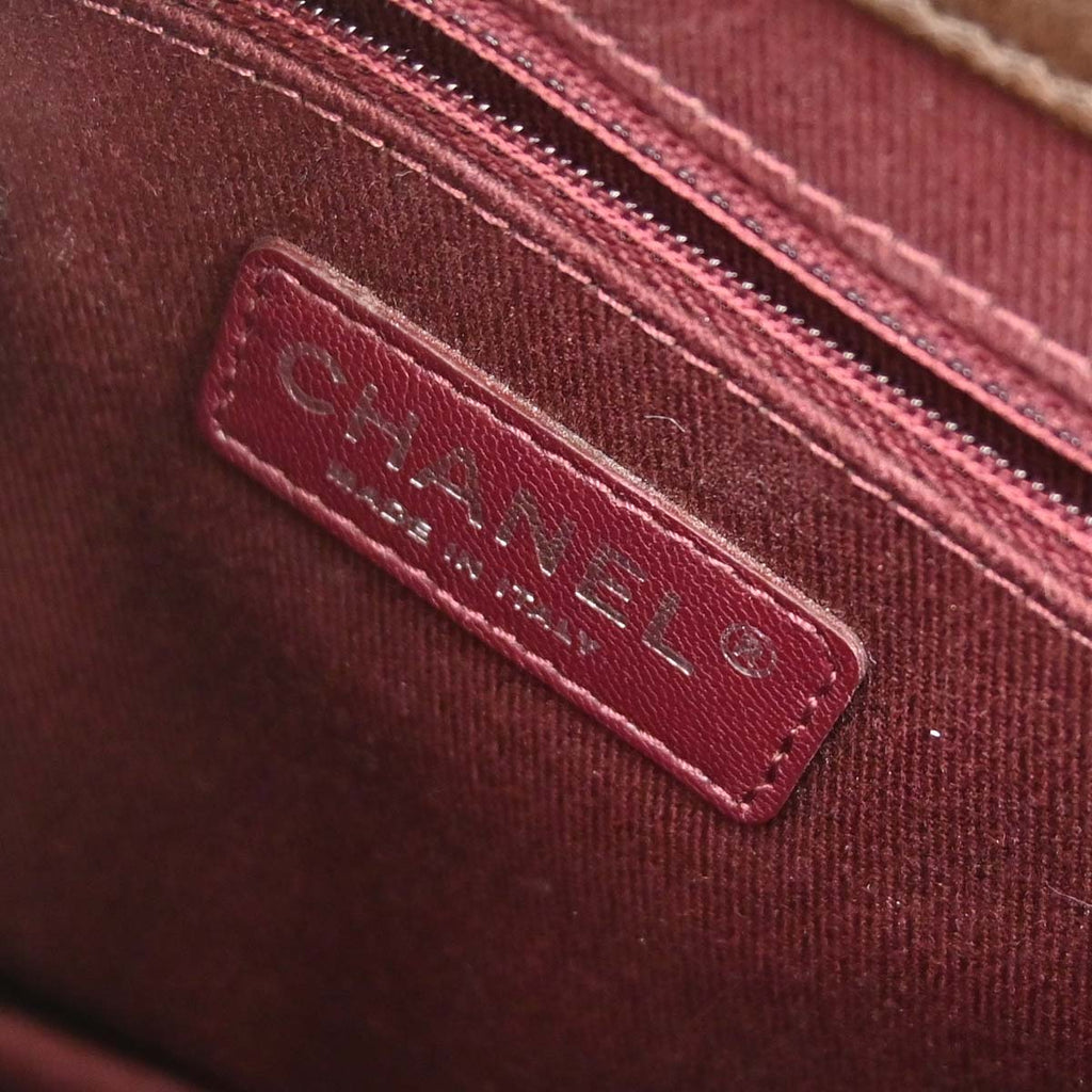 Chanel 2014 Brown Calfskin Pony Hair Paris-Dallas Saddle Shoulder Bag