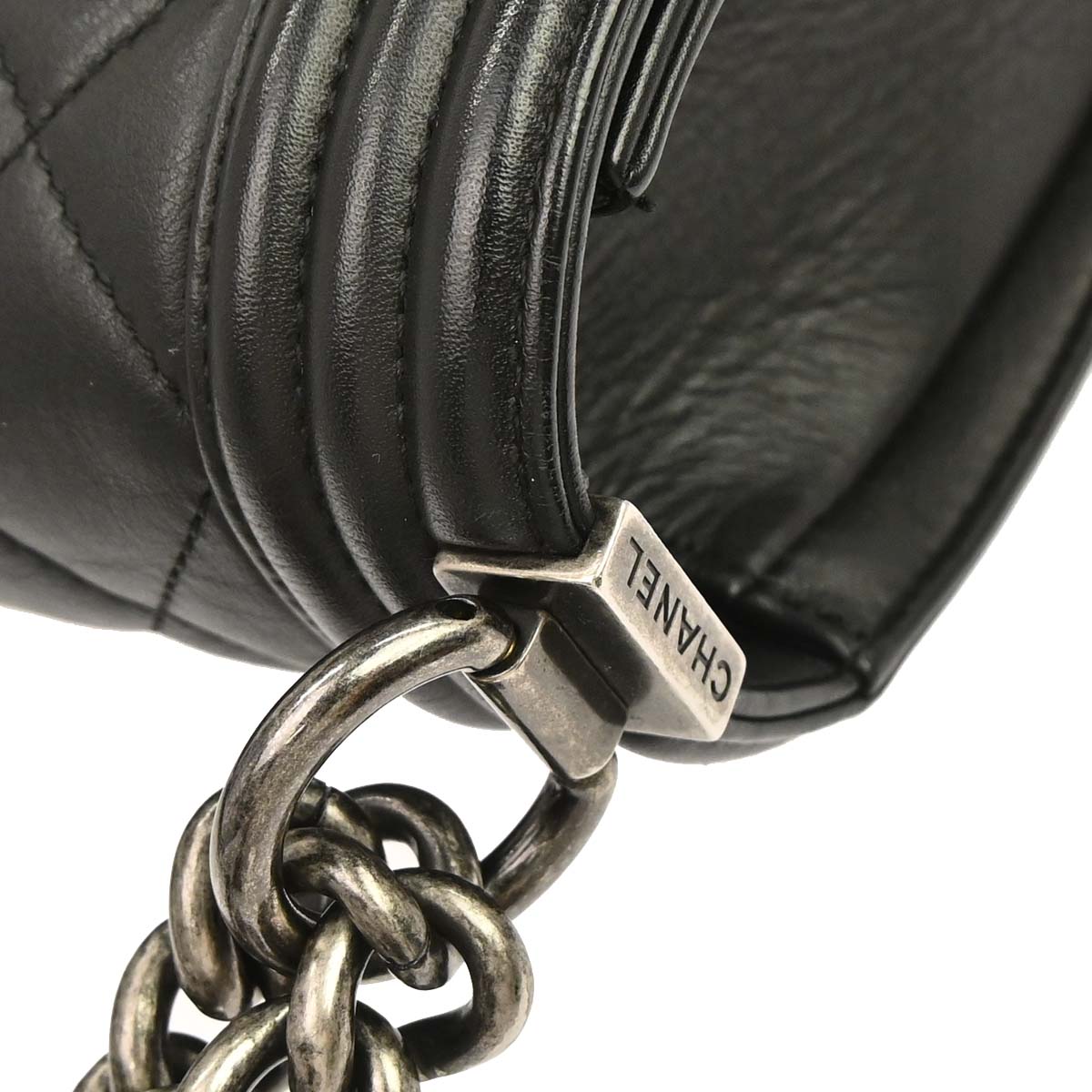 Boy Chanel Black Lambskin Medium Shoulder Bag