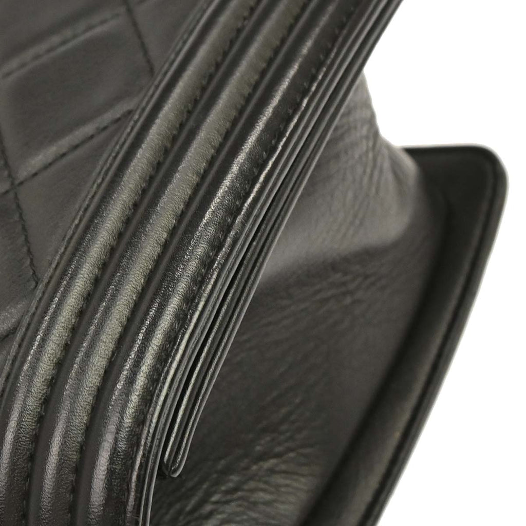 Boy Chanel Black Lambskin Medium Shoulder Bag