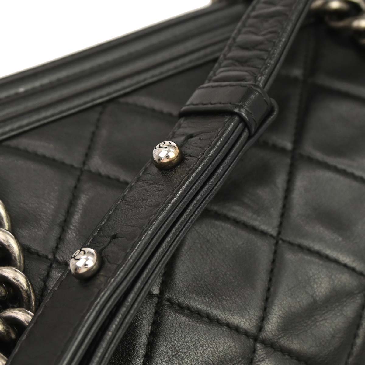 Boy Chanel Black Lambskin Medium Shoulder Bag
