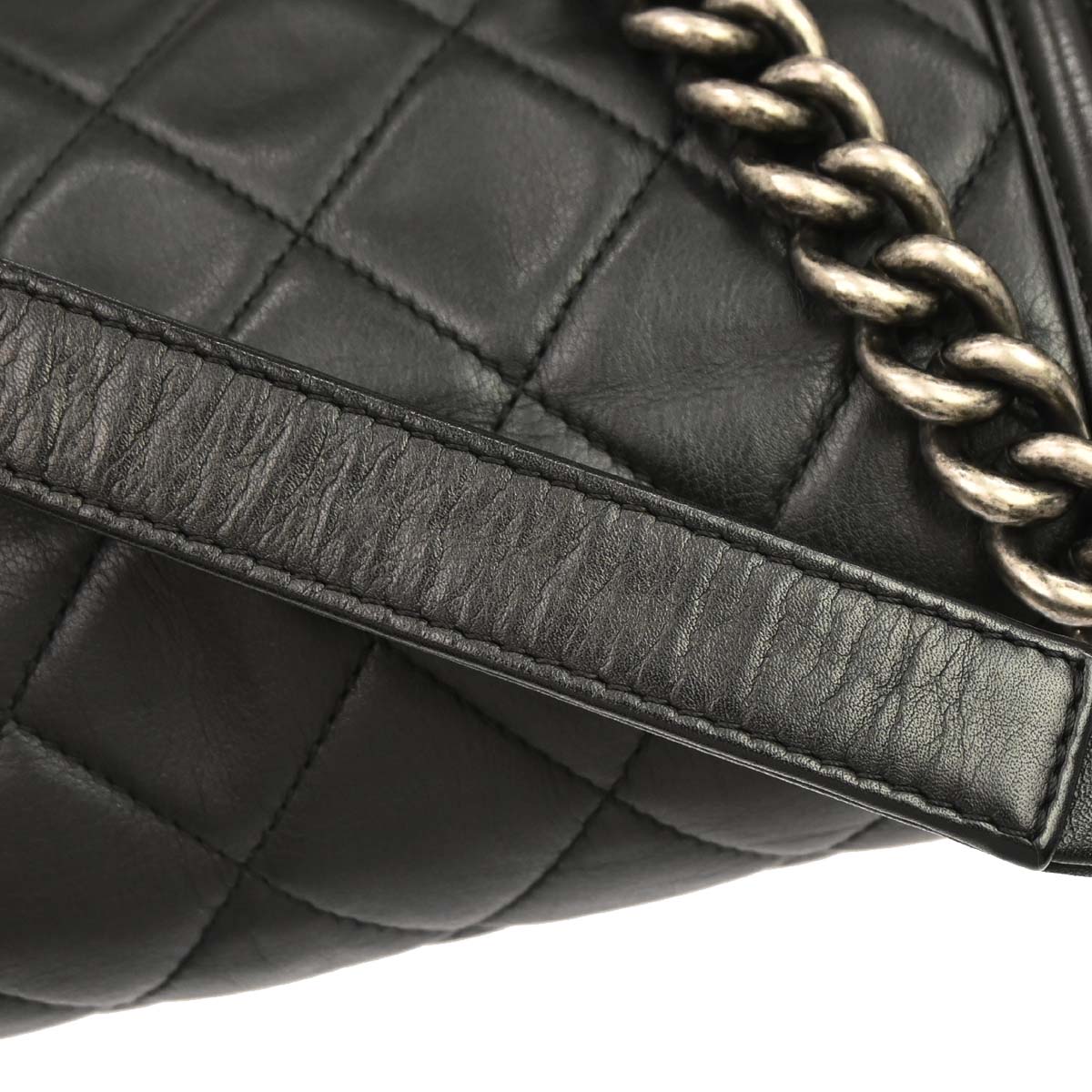 Boy Chanel Black Lambskin Medium Shoulder Bag