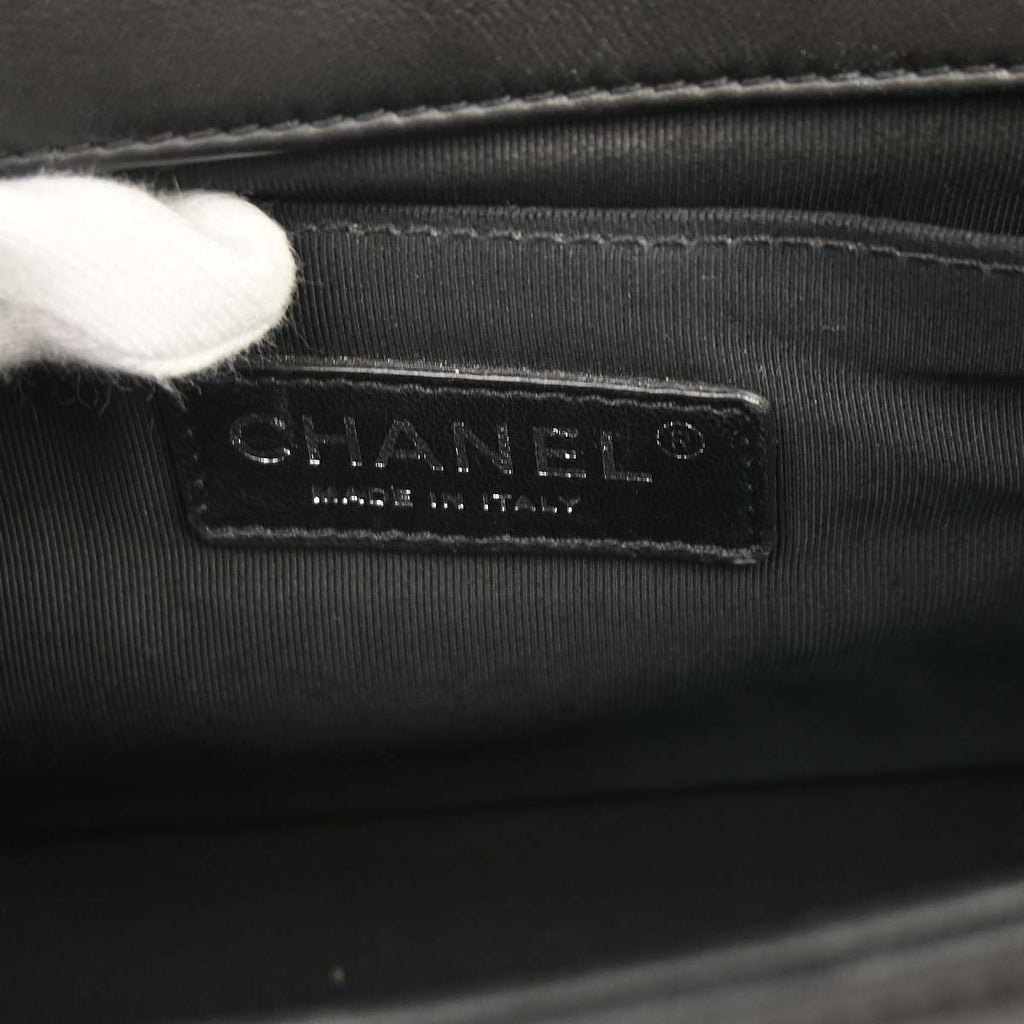 Boy Chanel Black Lambskin Medium Shoulder Bag