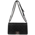 Boy Chanel 2014 Black Lambskin Medium Shoulder Bag
