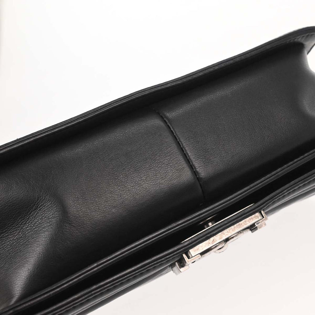 Boy Chanel 2014 Black Lambskin Medium Shoulder Bag