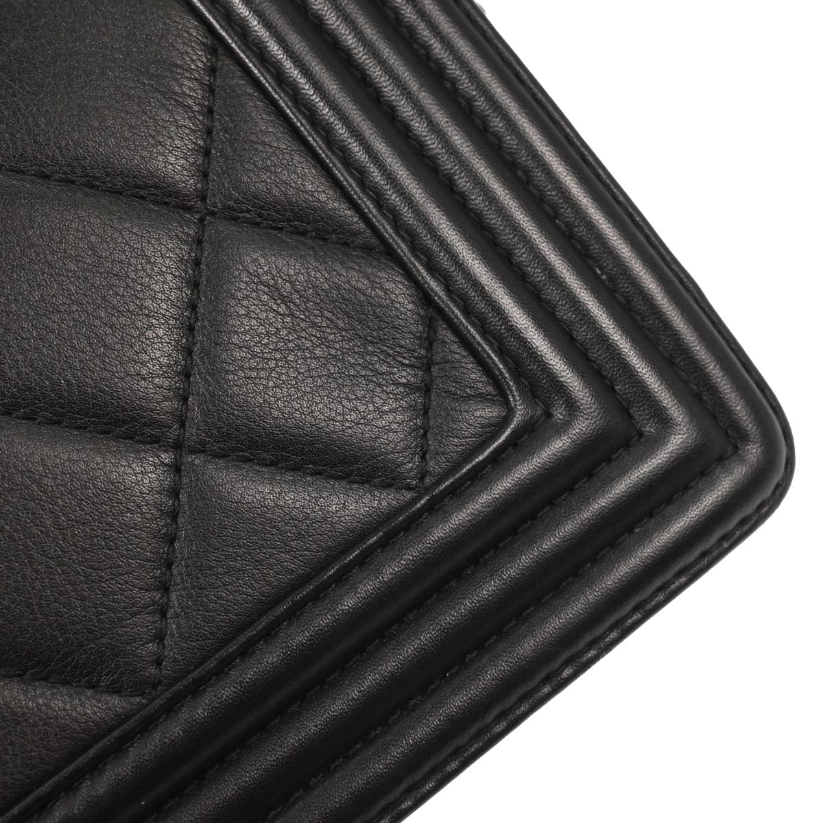 Boy Chanel 2014 Black Lambskin Medium Shoulder Bag